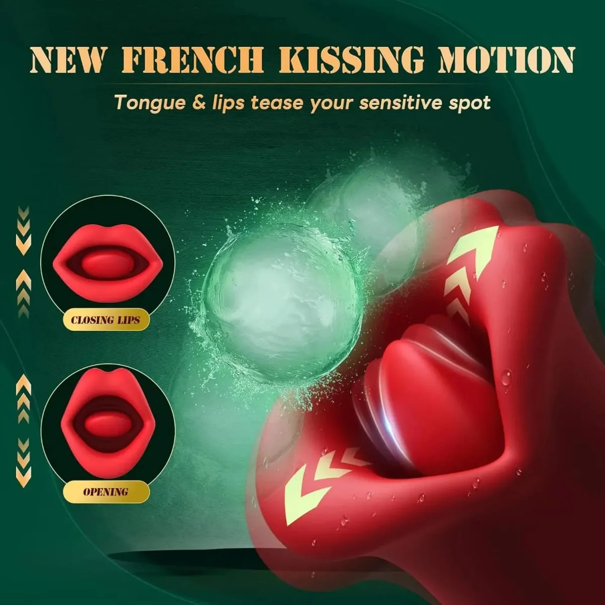 Tongue Licking Vibrator for Women G-Spot Clitoris Vagina Stimulator Massager Nipple Oral Massager Female Massager Sex Toys — image 2
