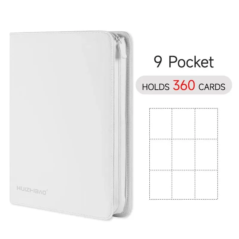 9/12 Pocket Zipper Card Binder Trading card album Durable Side Loading Card for mtg tcg for pokemon for yugioh for football