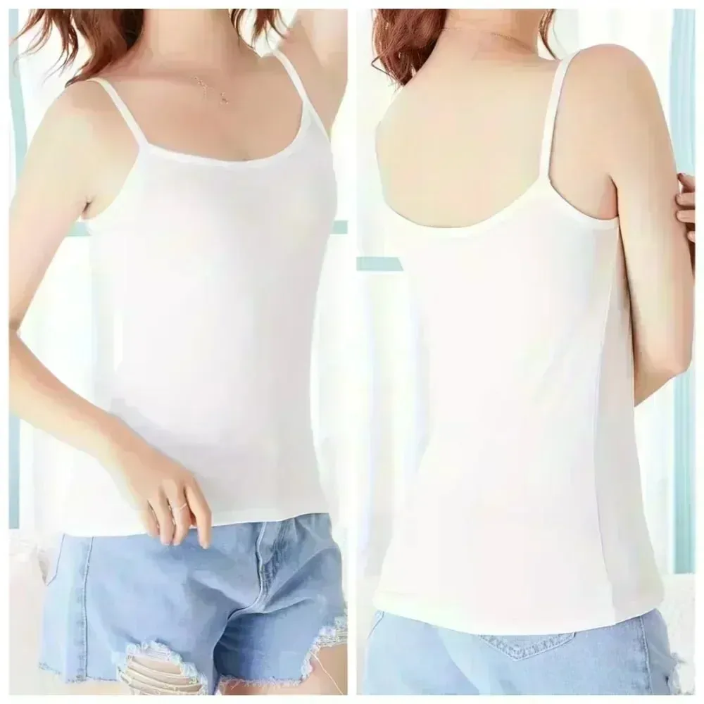 Women Summer Spaghetti Strap Cami Tank Top Beach Flip‑flop Seashell Print Sleeveless Camisole Casual Holiday Y2K Daily Wear Tops