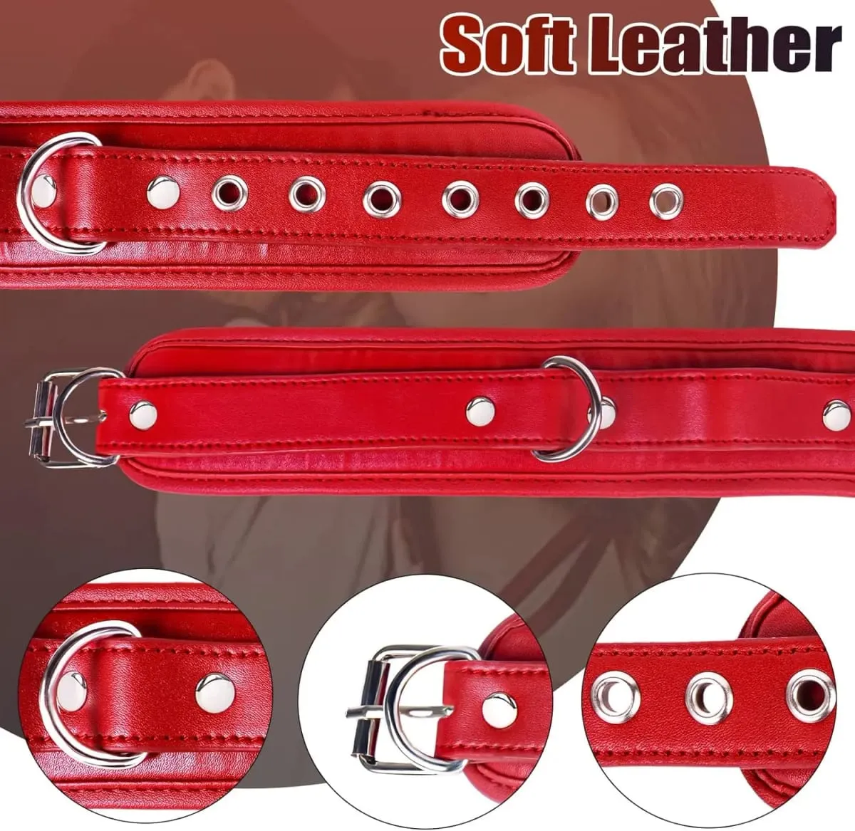 SM Couple Anal Hook Sex Bondage Restraint Set BDSM Leather Chain Stainless Steel Adult Sex Toys For Men Adjustable Harness — image 3