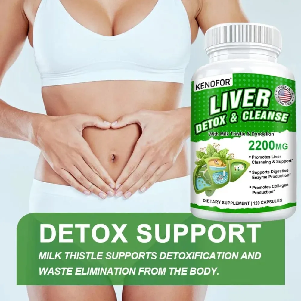 Milk Thistle with Dandelion Root-Silymarin-Antioxidant Liver & Kidney Health Support Supplement - Vegan Non-GMO Gluten Free — image 6