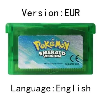 GBA Video Game Cartridge Console Card Pokemon Emerald Ruby FireRed LeafGreen Sapphire Multi-language for GBA/NDS