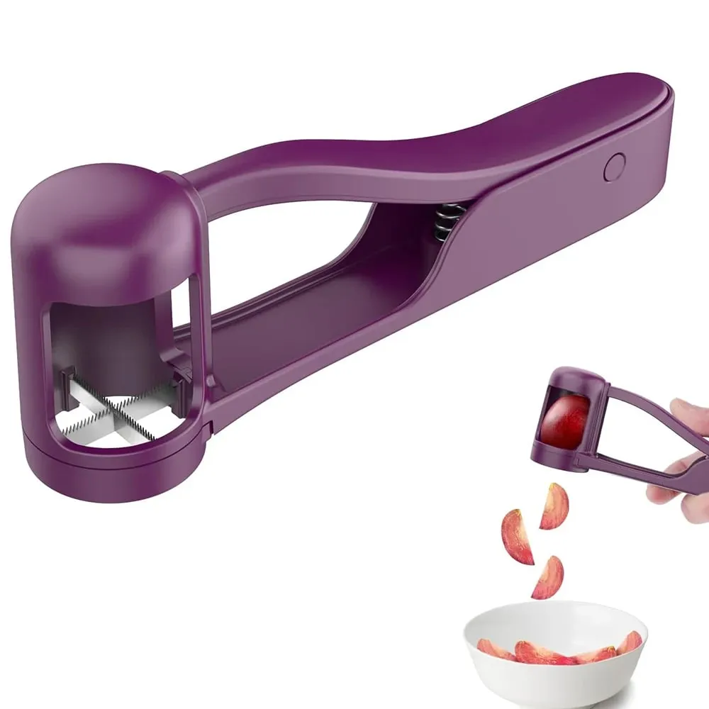 Grape Cutter Grape Slicer for Toddlers One Second Grape Cherry Tomato Strawberry Cutter Quarter Slicer Kitchen Gadget