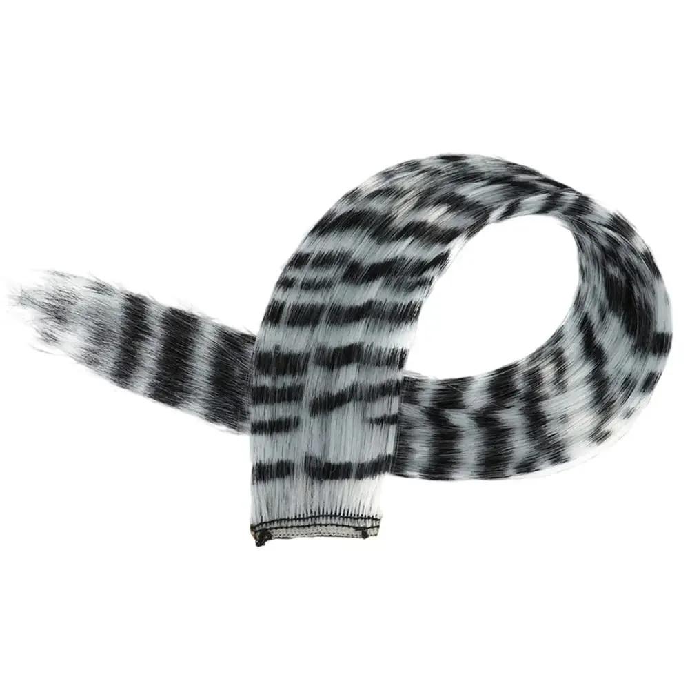 Synthetische Haarverlängerung, 45,7 cm lang, glatt, für Damen, Hochtemperatur-Clip-in-Haarverlängerung, Haarteil, Feder-Perücke, Blau, Rose, bunt