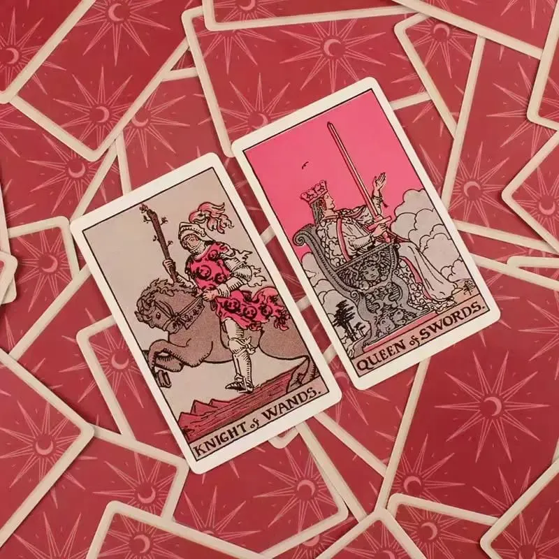Pink Tarot Cards For Beginners 78PCS Classic Traditional Deck Divination Oracle Witchcraft Spirituality Board Game Women Gift — image 5