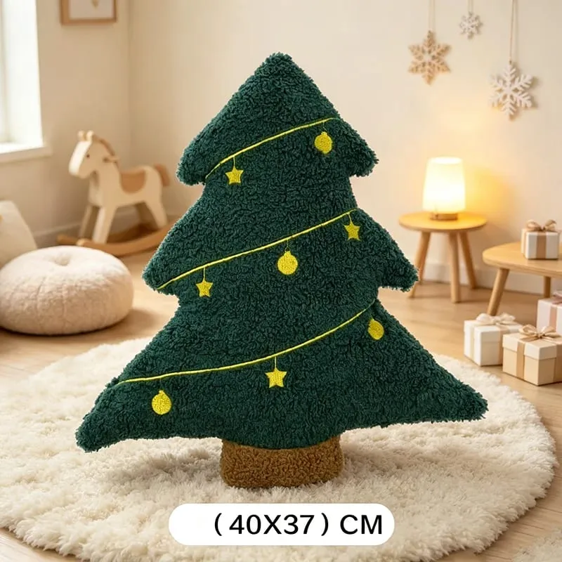 New 40cm Christmas Plush Toys Soft Christmas Tree Pillow Doll Cute Stuffed Xmas Cushion Sofa Room Decoration for Christmas Gifts — image 10