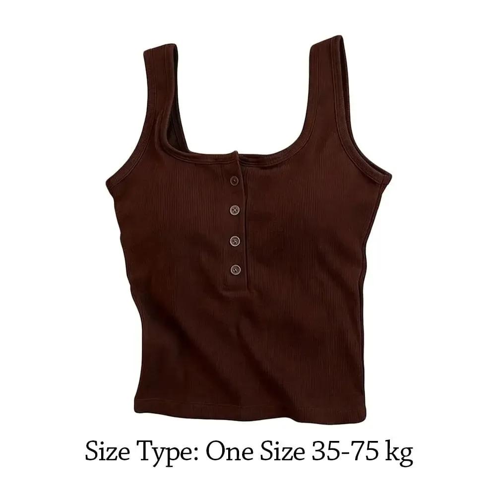 Casual U Neck Summer Tank Tops Slim Underwear Cami Top Shirt Sleeveless Camisoles Fitted Tops for Women — image 5