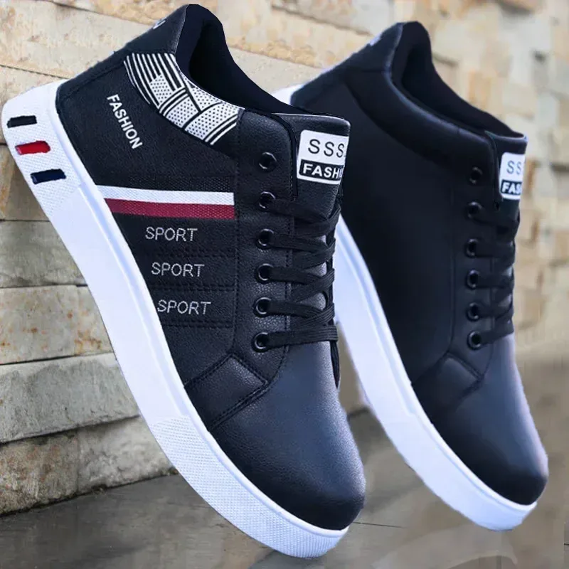 Fashion Men White Sneakers Shoes New Men's Shoes Vulcanized Shoes for Men Non-Slip Wear-resistant Sneakers Men Tenis Para Hombre — image 7