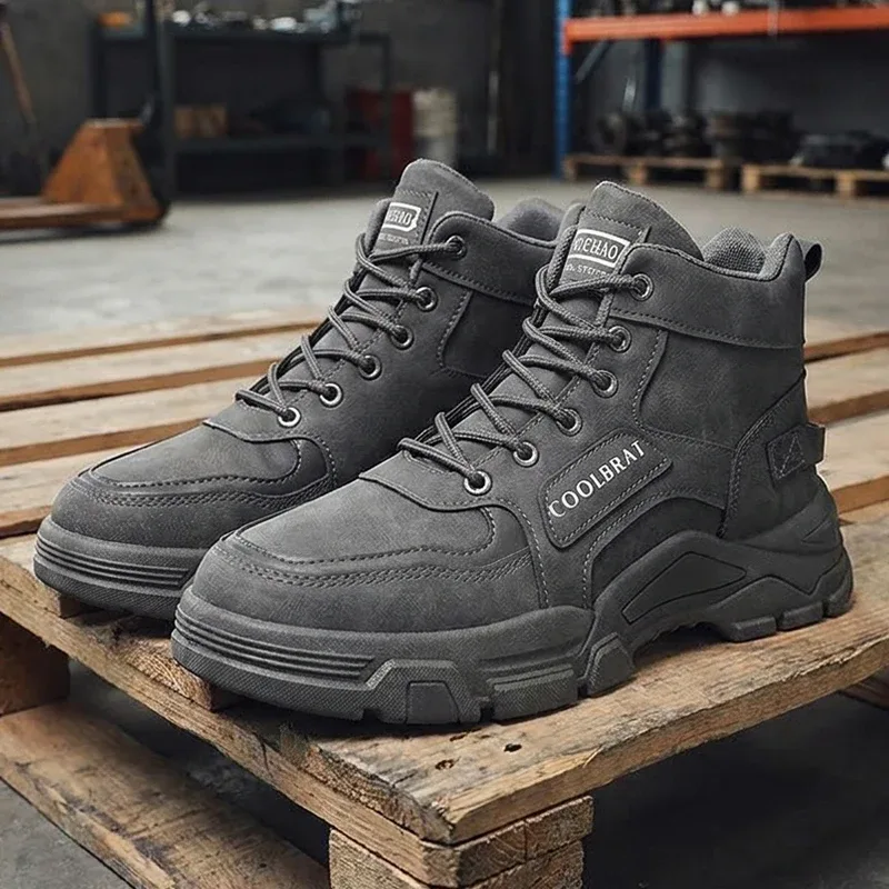 Spring/Summer Large Size Fashionable Mid-Cut Simple High-Quality Durable Comfortable Business Casual Outdoor Sports Men's Shoes — image 3