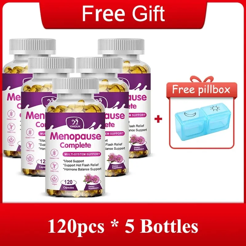Advanced Menopause Complete Capsules Support Soothes Joint Discomfort Heart Health & Cognitive Function GMP Certified Vegan
