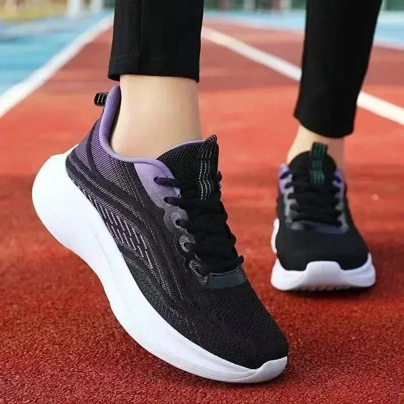 Breathable Lace-up Running Shoes for Women Air Cushion Athletic Sneakers Lightweight Air Mesh Outdoor Sports Training Shoes — image 5