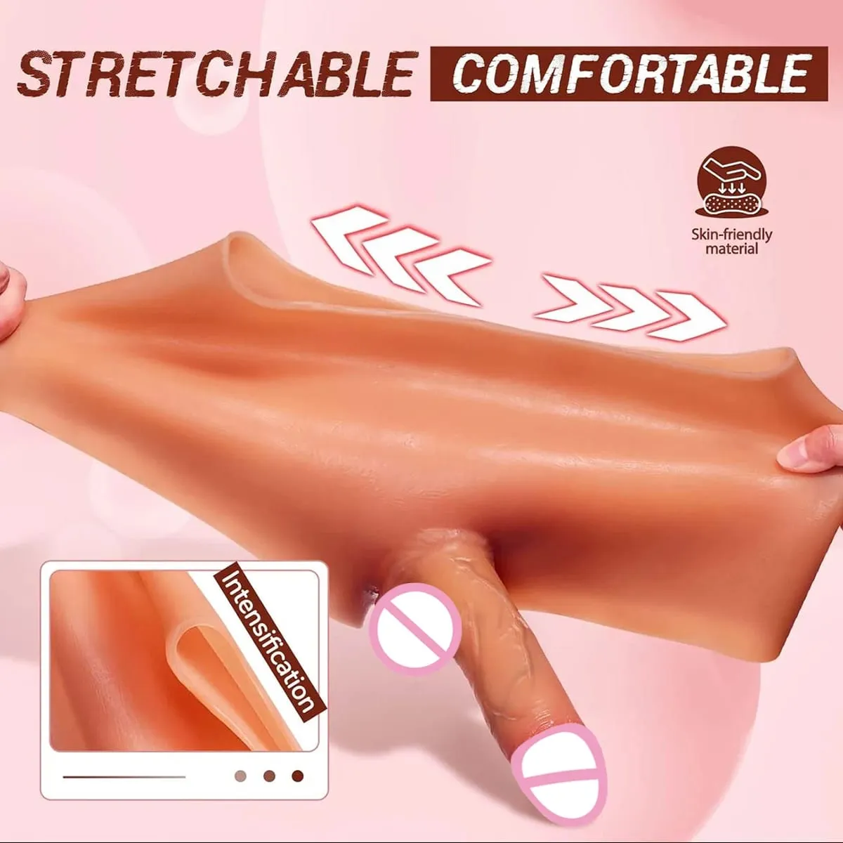 Wearable Dildo Panty Harness Strap On Dildo Adult Women Sex Toy High Elastic Silicone Large Dick Clitoris Stimulator Lesbian Toy — image 4