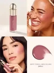 Raro set per il trucco di bellezza Punti salienti liquidi Rimane umido e non si secca Blush Crema Lustrous Moist Nature Liquid Blush