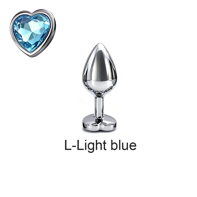 5 Sizes Metal Anal Plug Set with Heart Base Smooth Prostate Massage Butt Plug Sex Toys for Men Women Couples — image 15