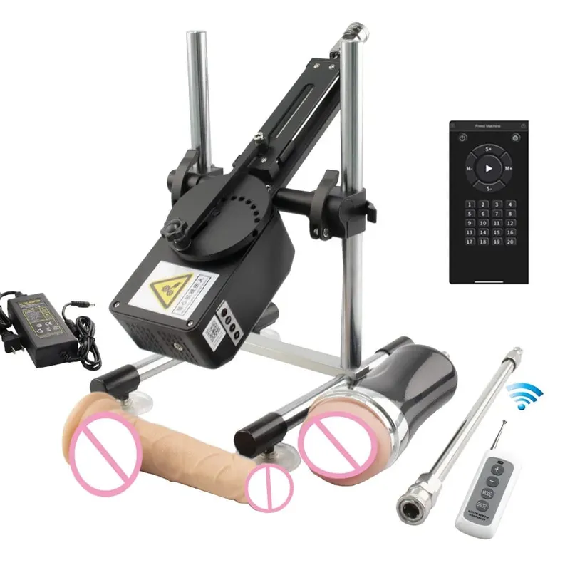 NEW Automatic Sex Machine for Couples with Dildo Attachments Vibrator Adult Toy for Men Women Female Masturbation Vagina 70W