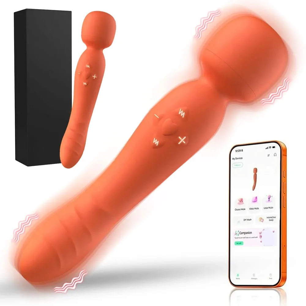 Smart APP Wireless Remote AV Magic Wand Vibrator Powerful G Spot Clit Stimulator Sex Toy Women USB Rechargeable Waterproof Adult — image 1