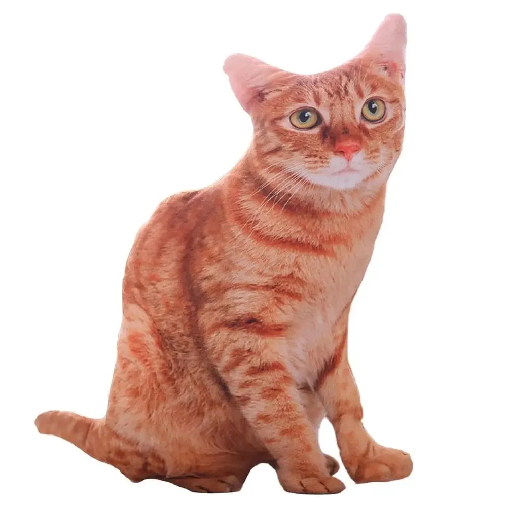 Plüsch Realistische 3D Katze Puppe Cartoon Gefüllte Simulation Katze Plüsch Kissen Weiche Kawaii Plüsch Tiere Spielzeug Kissen für Kinder mädchen — image 8