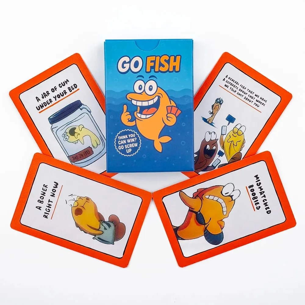 Go Fish Card Game With A Twist Hilarious Gag Gift Fun Family Interaction Party Game for Friends Adults Play Board Games