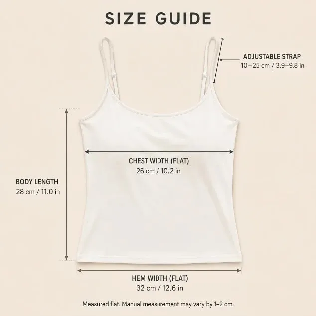 Slimming Summer Outerwear Inner Wear Camisole Tank Top Women Simple Sling Strap Vest With Chest Pad For Girls — image 7