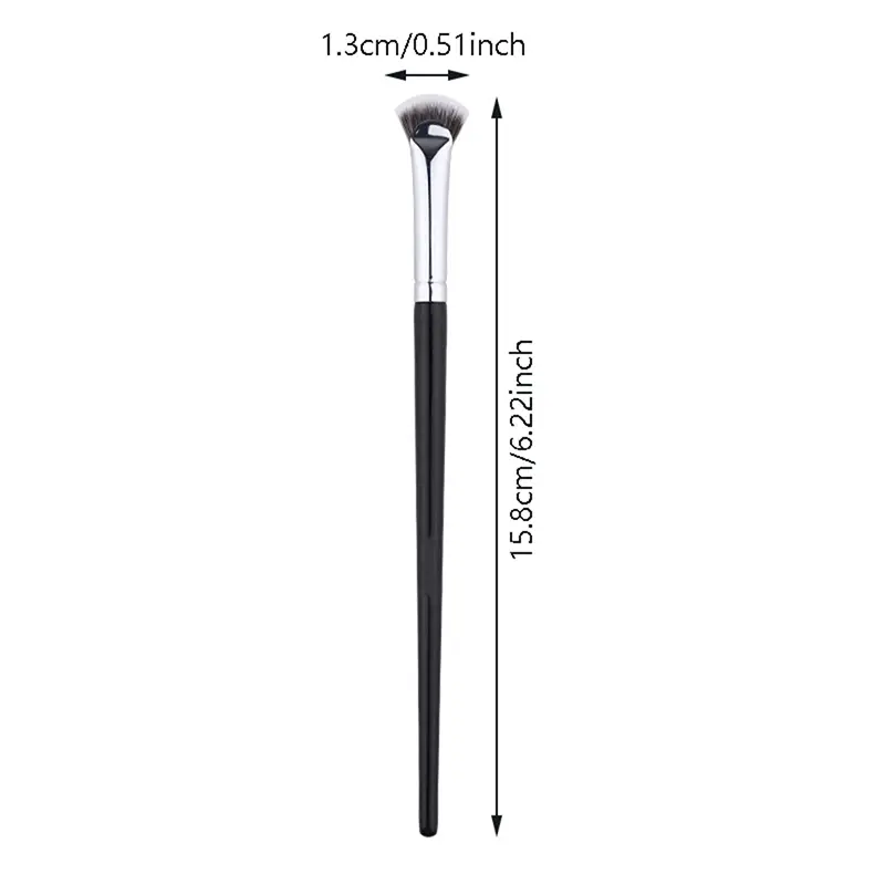 1PC Mascara Highlighter Powder Smudge Tool Fan-shaped Eyelash Brush Soft No Shedding Professional Beauty Eyelash Makeup Brushes