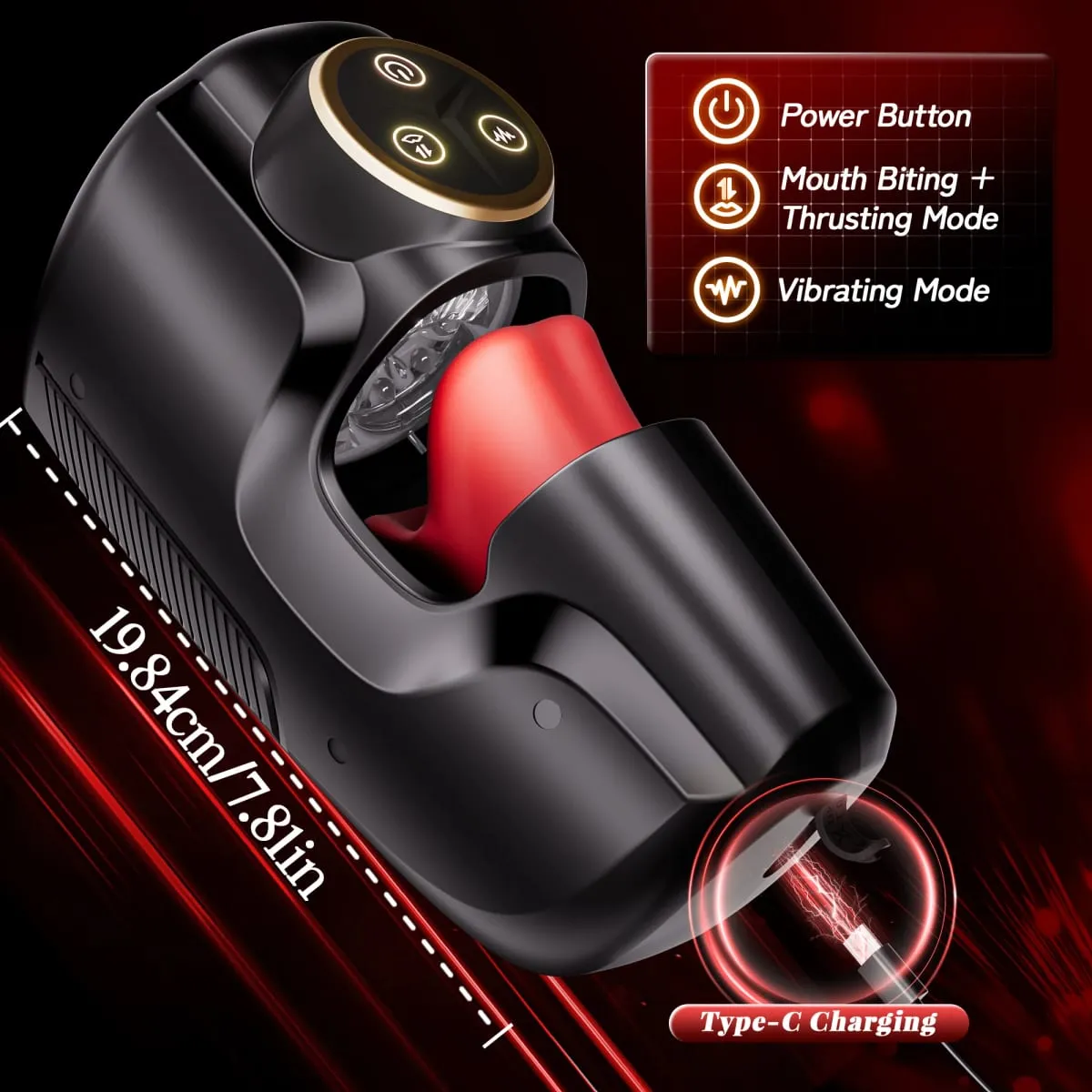 Thrusting Male Masturbator Sucking Blowjob Machine Penis Training Vibrator Glans Stimulater Male Stroker Sex Toys for Men — image 2