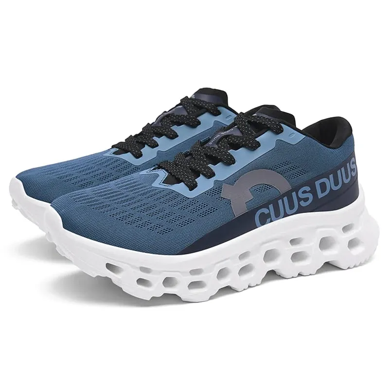 Men's running shoes hollow cushioning thick soled sneakers breathable mesh lightweight non-slip sneakers outdoor fitness shoes — image 8