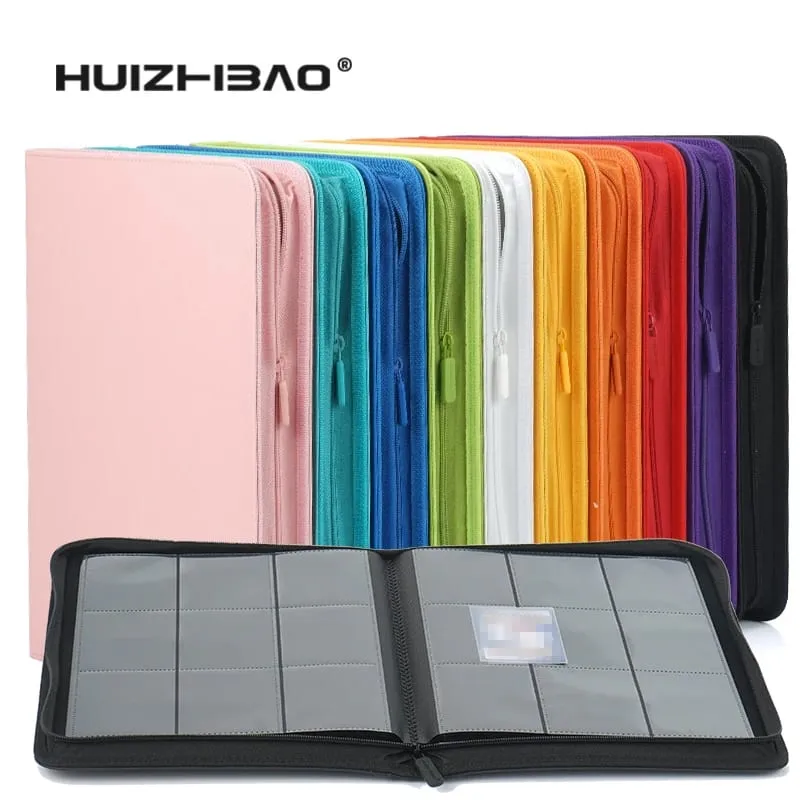 9/12 Pocket Zipper Card Binder Trading card album Durable Side Loading Card for mtg tcg for pokemon for yugioh for football