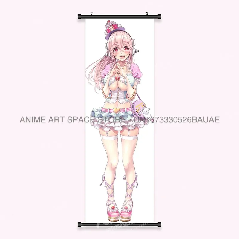 Video game Wall Artwork Canvas Scrolls Picture Anime Movie Role Poster Hanging Painting Print Home Decoration For SUPER SONICO