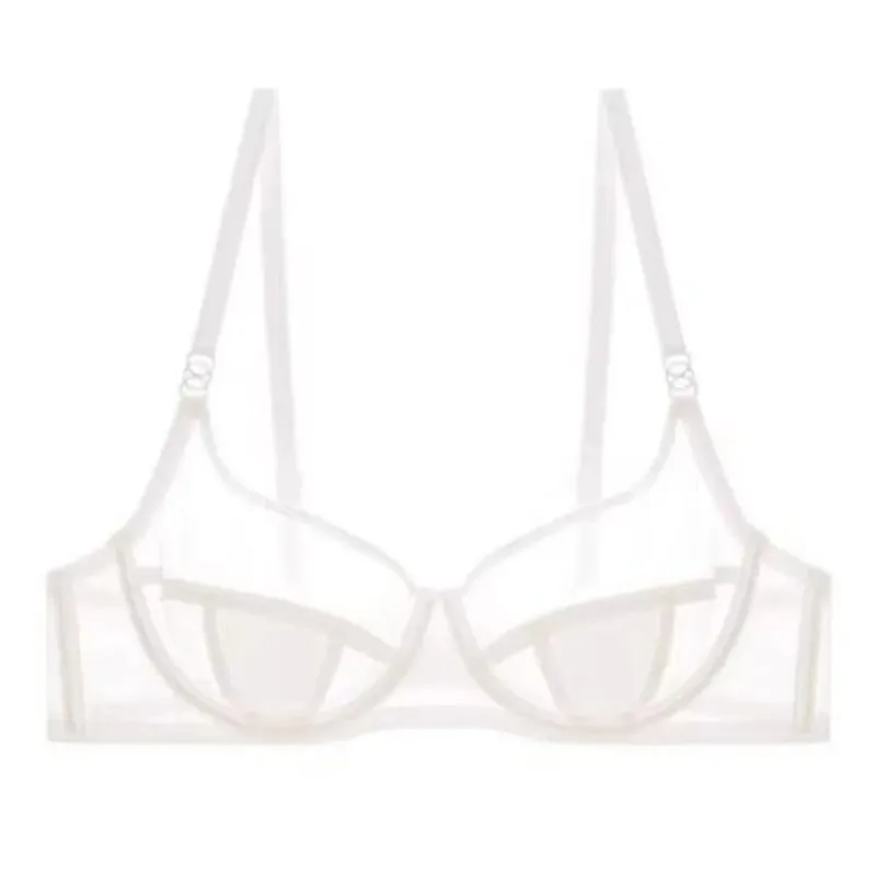 Sexy French Ultra Thin Lace Bra Panties Set Big Breast Minimizer Push‑Up Anti Sagging Women Fashion Lingerie Brassiere Underwear — image 3