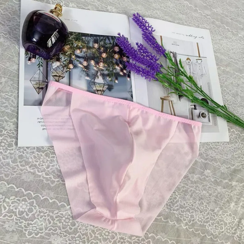 Comfortable Bulge Pouch Men High Cut Transparent Underwear Mesh Panties Underpants Fashion Seamless Lingerie Man — image 14