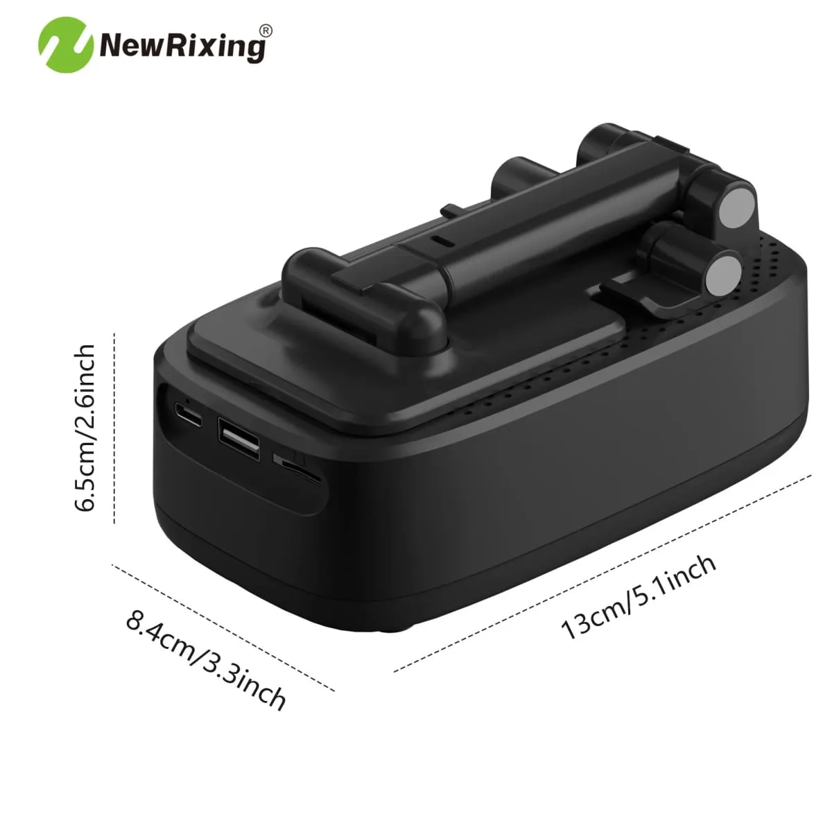 Wireless Phone Holder Portable Speaker Speaker Phone Holder Emergency Power Bank 1800mAh Battery USB Charging Hands-Free — image 6