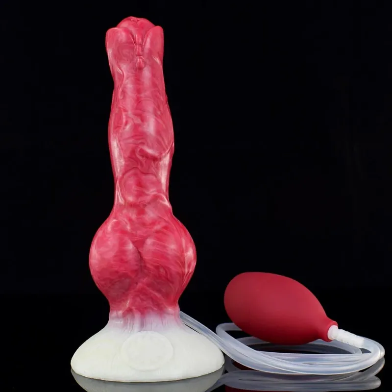 Squirting Thực Tế Chó Nút Thắt Dương Vật Giả Nhiều Màu Sắc Dương Vật Giả Silicone Hậu Môn Dilator Xuất Tinh 18 + Đồ Chơi Tình Dục Dành Cho Nữ Người Lớn — image 12