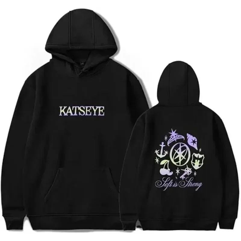 2026 New Katseye men and women casual hooded sweatshirts large sleeve jerseys thick hooded sweatshirt couple — image 1