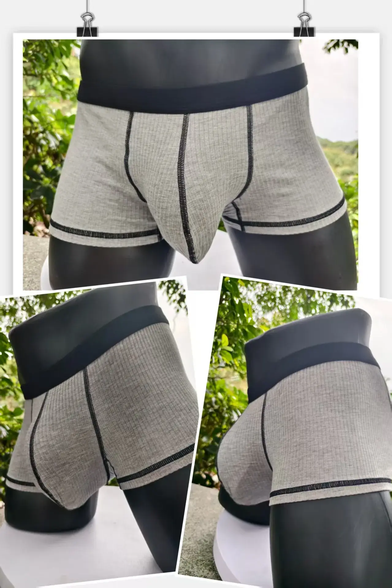 Boxershorts med hög elasticitet för män Stora fickor Andas Snabbtorkande Sport Gym Casual Fashionabla sommarshorts med lös passform — image 7