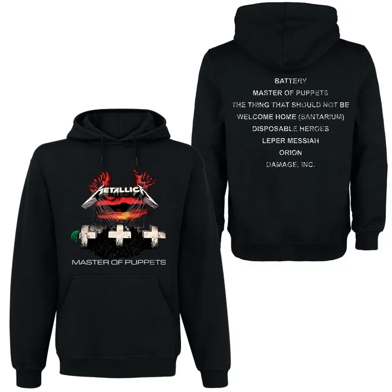 Band Rock Dark Wind Hoodie Men's Street Hip Hop Top Comfortable Hooded Sweater Fall_Winter Personality Men's Clothing — image 5
