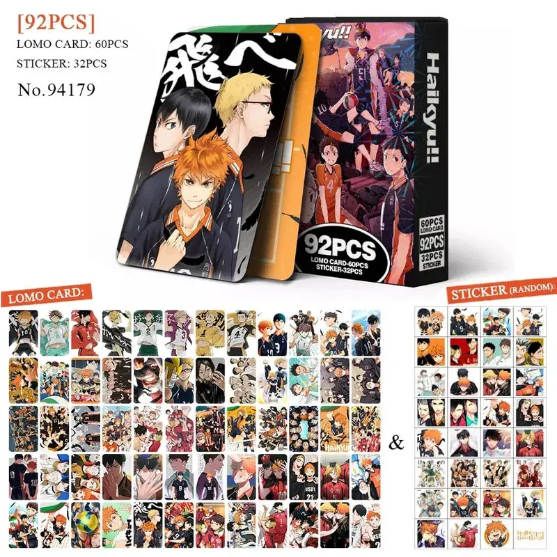Anime Attack on Titan Lomo Card Pohlednice Hračka Haikyuu Lékárnické deníky Honkai Star Rail Collection Karty s nálepkami Dárek — image 17