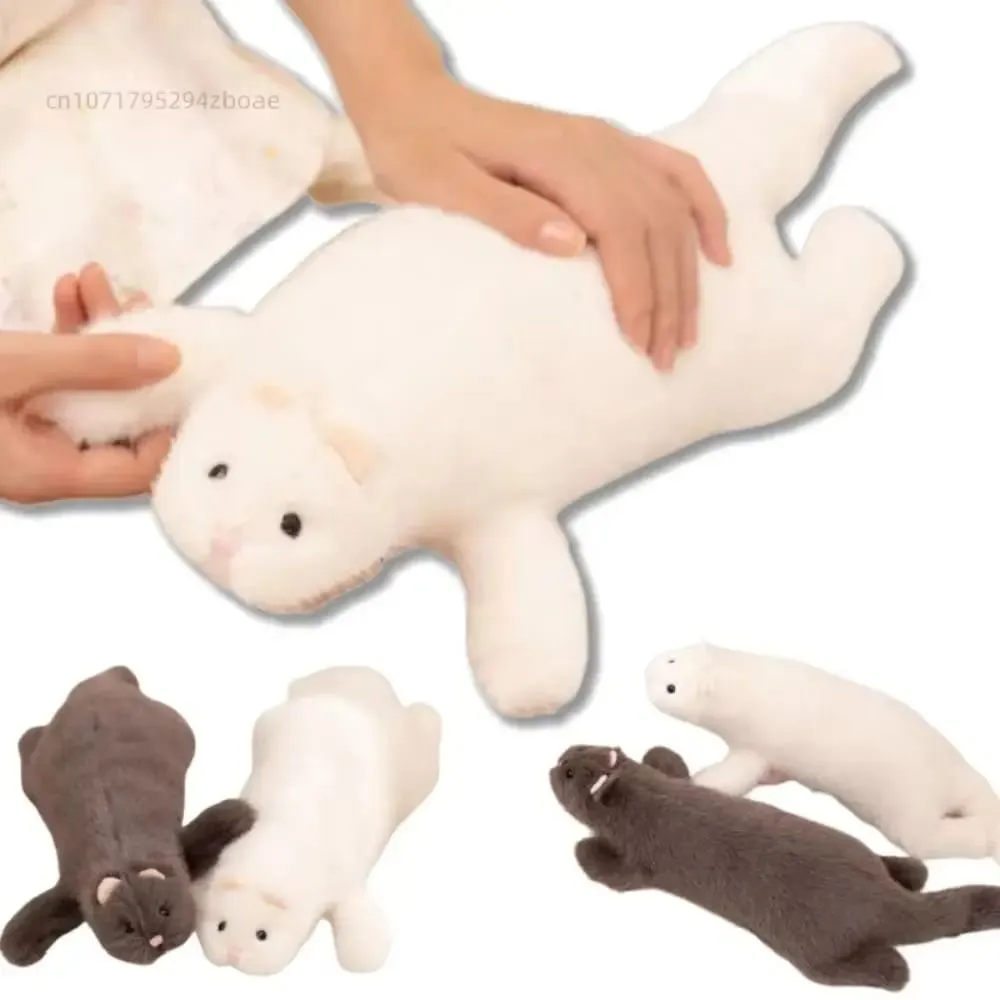 Soft Fluffy Ferret Stuffed Lifelike Appearance Realistic Design Ferret Huggable 47cm Ferret Stuffed Animal Holiday Gifts