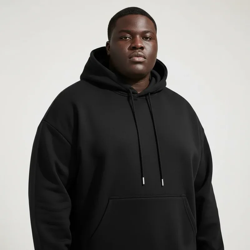 Plus Size Men Hoodies Sweatshirt Autumn Winter Long Sleeve Pullover 5XL 6XL 7XL 90-180kg Cotton Sport Tops Big Size Men Clothing — image 3
