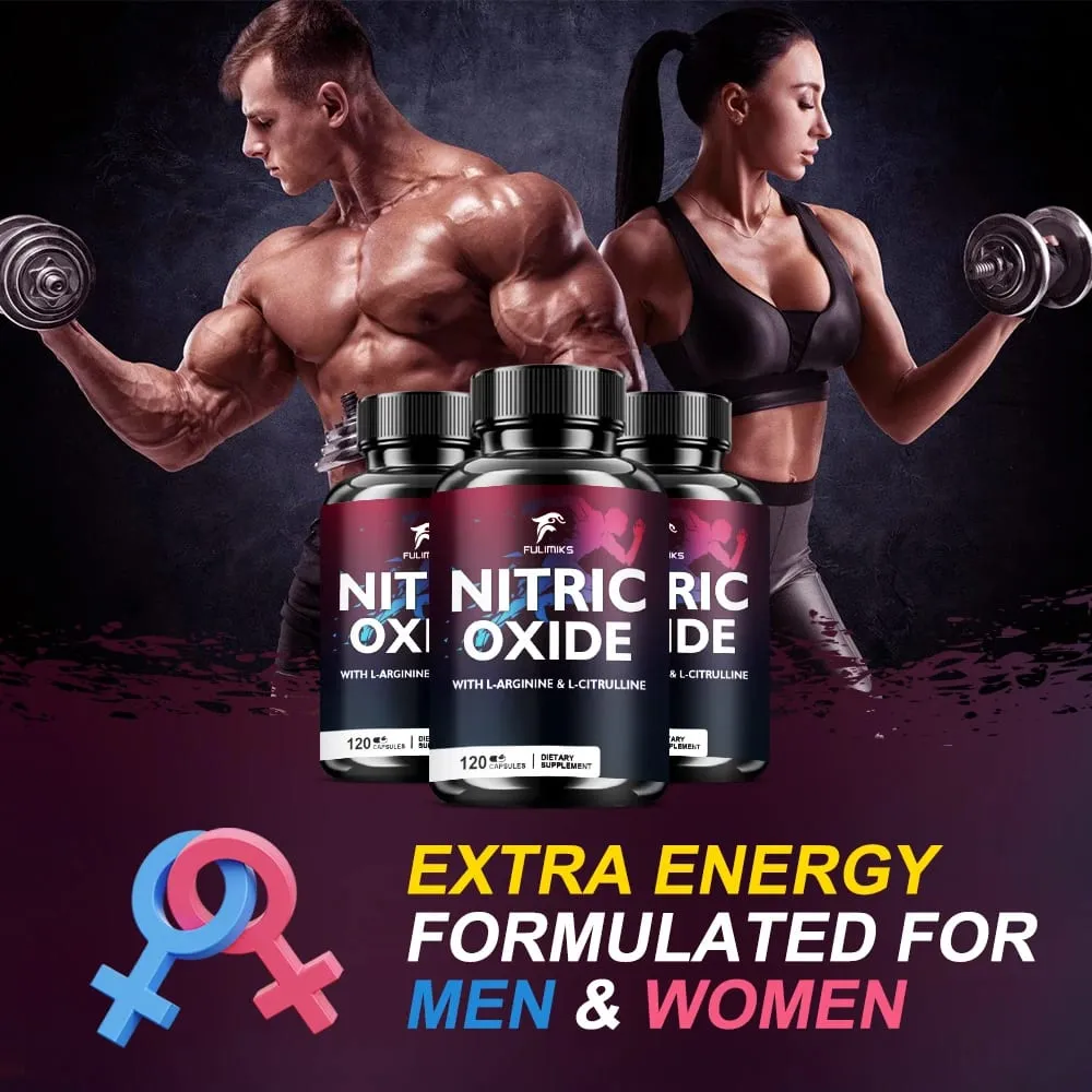 Nitric Oxide Tablets Capsules - Enriched with L-arginine and L-citrulline Complex To Promote Nutrient Flow To Muscles and Heart — image 4
