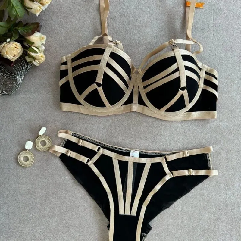Cute Sweet Pure Desire Bralette Set for Women Wireless Push Up Bra Small Chest Summer Lace Lingerie New Style Free Ship MOYISU — image 3