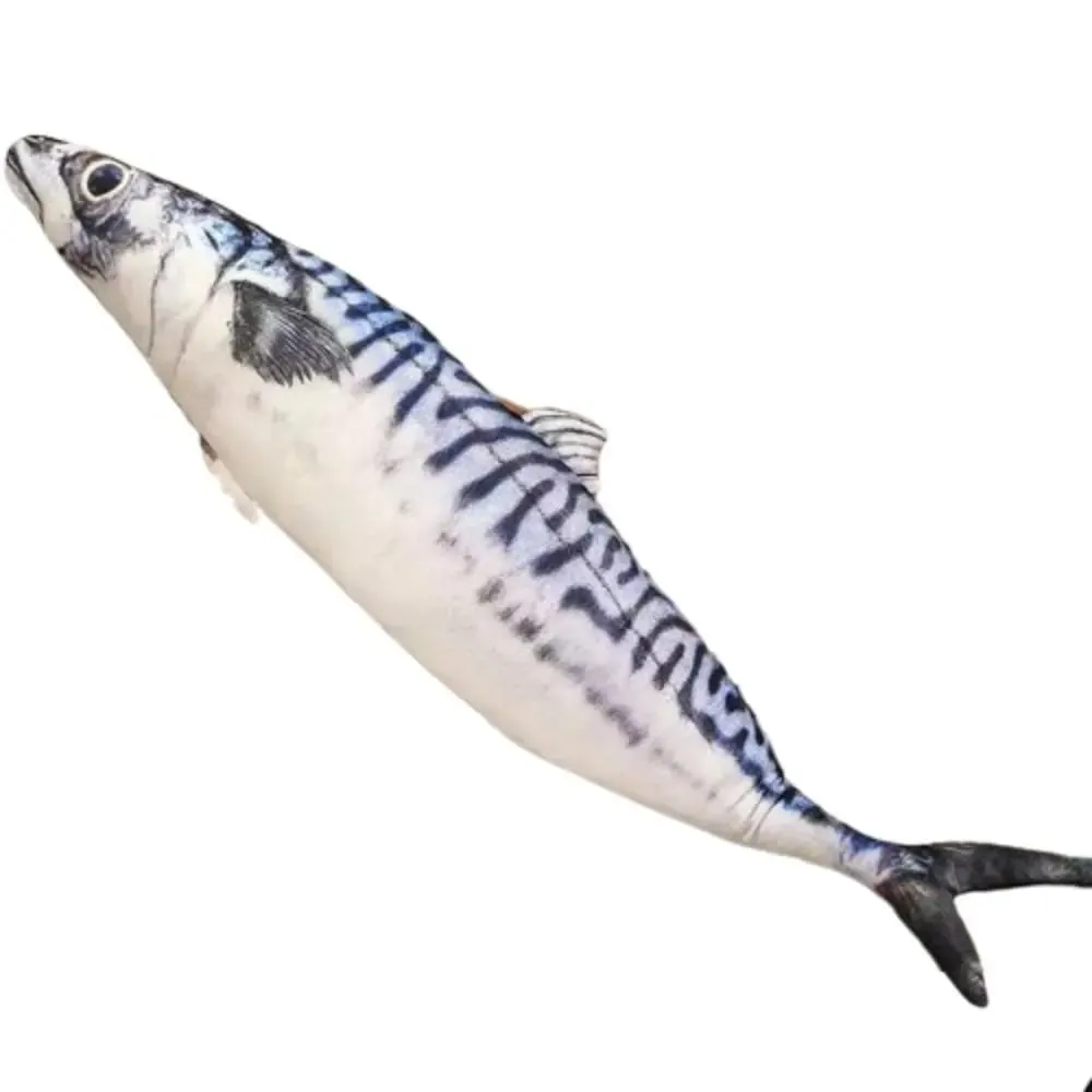 PP Cotton Simulation Sea Fish Stuffed Soft Sea Fish Stuffed Saury Salmon Fish Sleeping Pillow Girls Chrismas Gift
