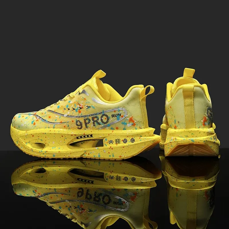 New Carbon Plate Men's Running Shoe Night Fluorescent Cushioning Sneakers Women Lace-Up Lightweight Casual Shoes Jog Shoes — image 10