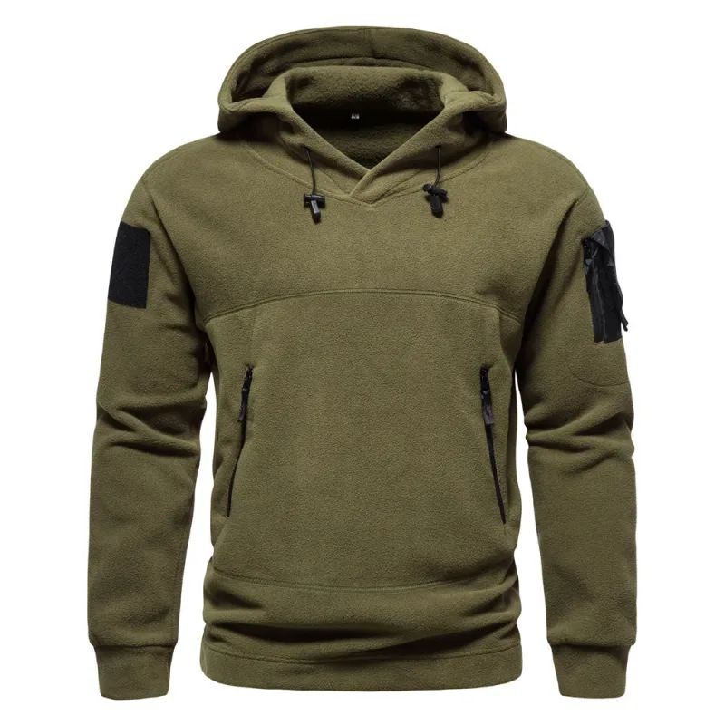 Hoodies for Man 2025 New Men's Tactical Outdoor Men's Hoodie Autumn Winter Thick Hooded Jacket Multifunctional Casual Sportswear — image 2