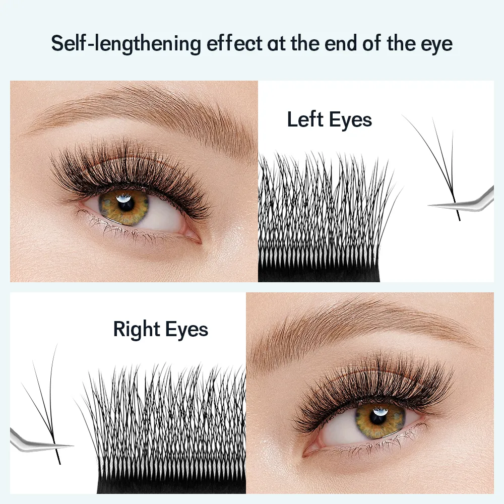 FOX 3D~5D W-Shaped Eyelash Extension Cat Eye Long Tail Premium Natural Lightweight Volume Fox Eye Lashes Makeup Tool — image 6