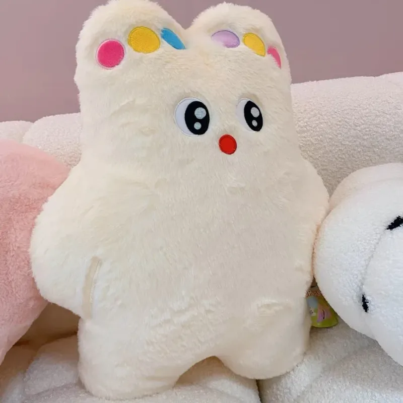 Dekorasi Sofa Bantal Bunga Girly Selebriti Bantal Beruang Kucing Lucu Boneka Hewan Mainan Mewah Kelinci Lingkaran Bunga Pelangi Natal — image 11