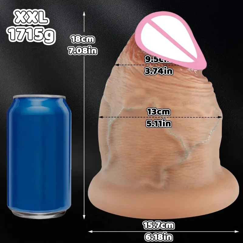 Super Bigger Thick Dildos Realistic Silicone Anal Dildo Expander Thick Penis Butt Plug Adult Sex Toys Masturbation Big Dick — image 11