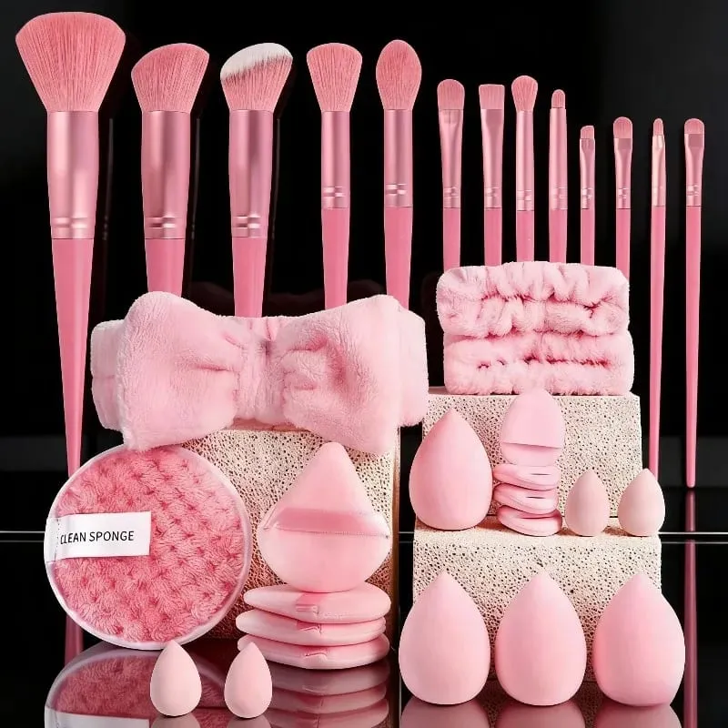 13/53pcs Professional Cosmetic Brush Set for Combination Skin with Soft Brushes Perfect for Beginners and Makeup Artists — image 2