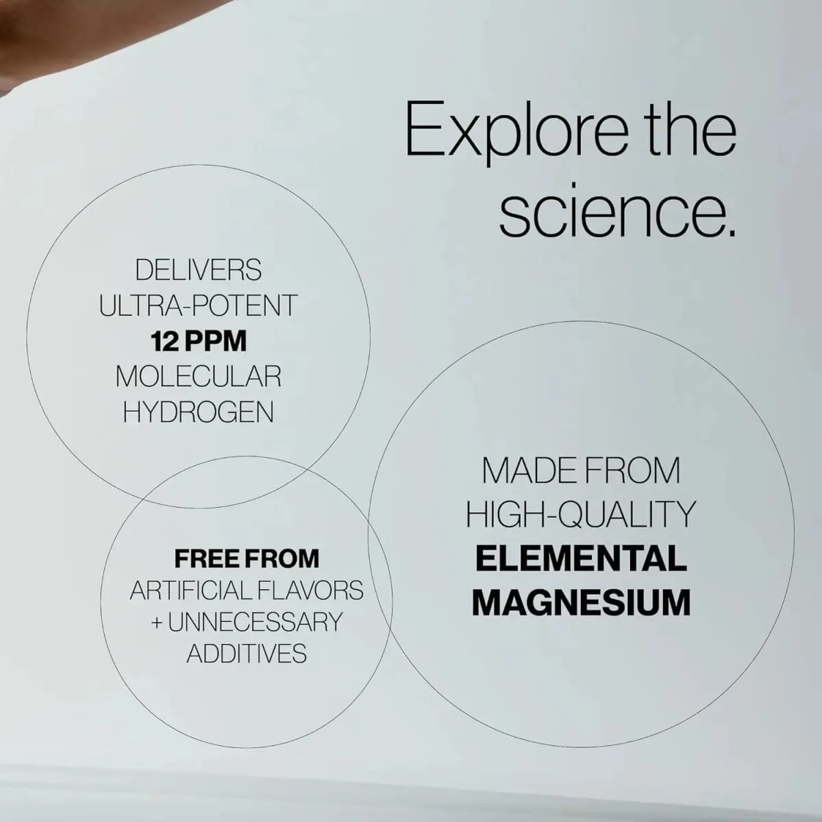 H2 Molecular Hydrogen Water Tablets with Magnesium - Energy Boost - Gluten Free - Antioxidant & Cellular Health Support — image 4