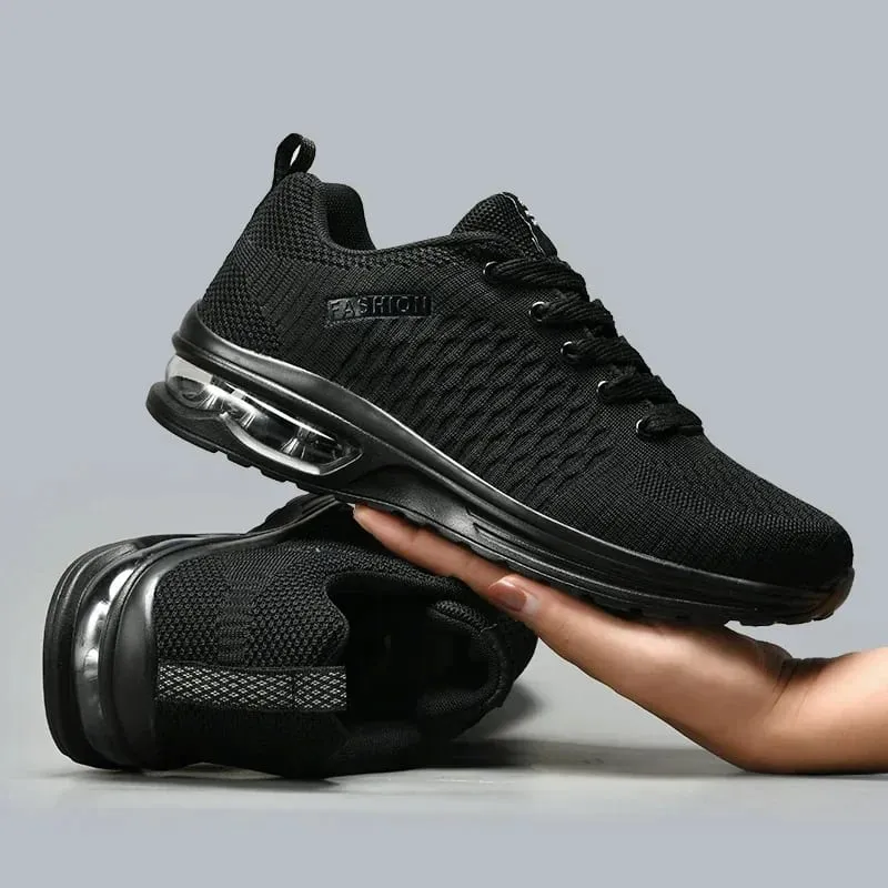 Mens Running Shoes Outdoor Sports Casual Mesh Tennis Shoes Lace-up Lightweight Gym Jogging Shoes for Men 2025 New Male Sneakers — image 4
