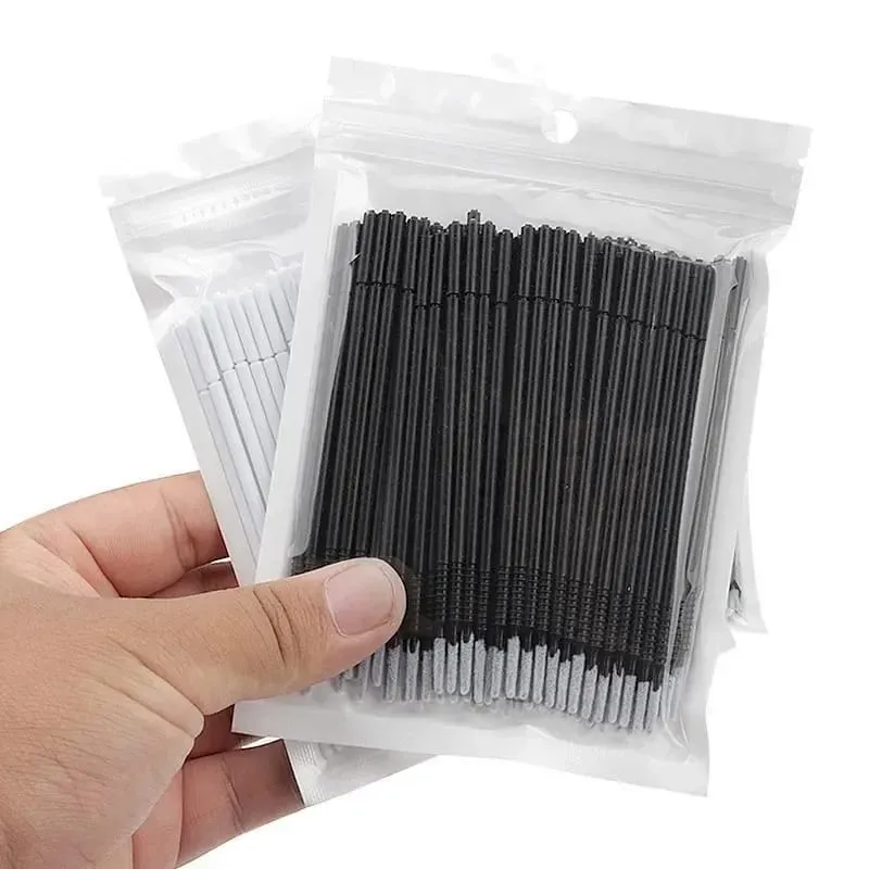 100 Pcs Disposable Spiral Mascara Applicator Lashes Brushes Eyelash Extension Makeup ToolsBrush Handle Microbrush